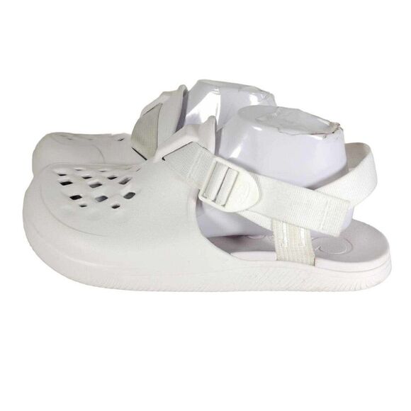 CHACO Women's Chillos US10 White Adjustable Strap Closed Toe Sandals Clogs - Picture 2 of 12